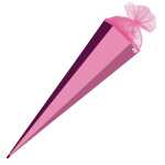 Roth Schultüte 100cm eckig Basteltüte rosa