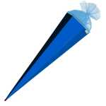 Roth Schultüte 100cm eckig Basteltüte pazifikblau