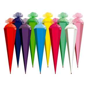 Roth Schultüte 85cm eckig Basteltüte 10er Sortiment