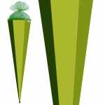 Roth Schultüte 85cm eckig Basteltüte maigrün