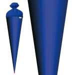 Roth Schultüte 70cm rund Basteltüte ultramarinblau