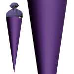 Roth Schultüte 70cm rund Basteltüte lila