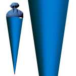 Roth Schultüte 70cm rund Basteltüte pazifikblau