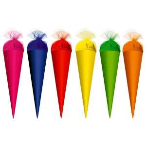 Roth Schultüte 50cm rund Basteltüte 10er Sortiment