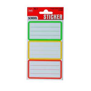 Roth Buchetiketten Multicolor