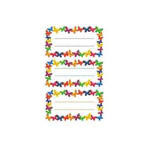 Roth Buchetiketten Schmetterling