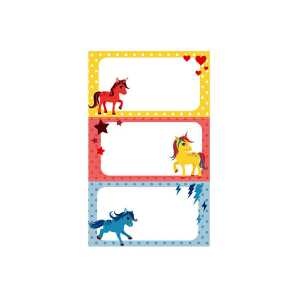 Roth Buchetiketten Einhörner