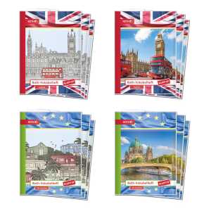 Roth Vokabelhefte Klapp-up Englisch+Universal / 12er Sort.