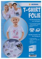 Herma T-Shirt Folie A4 für helle Textilien 10 Stück InkJet