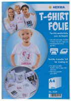 Herma T-Shirt Folie A4 für helle Textilien 20 Stück InkJet