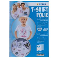 Herma T-SHIRT FOLIE A4 FÜR HELLE TEXTILIEN 20