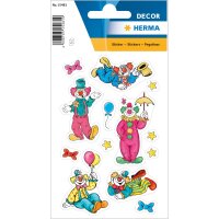 Herma DECOR Sticker CLOWNS, BEGLIMMERT