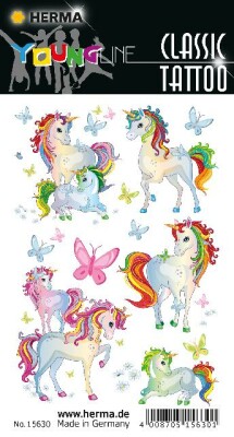 Herma Tattoo Classic Transferfolie Einhorn best friends 1 Bl 13 Tattoos