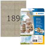 Herma Etiketten permanent 25,4 x 10 mm Silphie braun 20 Bl 3780 Etik.