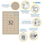 Herma Etiketten permanent 48,3 x 33,8 mm Silphie braun 20 Bl 640 Etik.