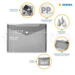 Herma Dokumentenhülle PP A5+ 25 x 18 cm pink