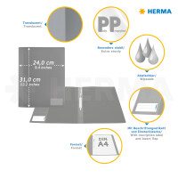 Herma Schnellhefter PP A4 Neon grün