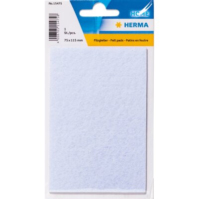 Herma HOME FILZGLEITER WEISS 75x115 mm