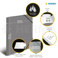 Herma Sammelmappe Eckspanner PP A4 Neon grün