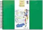 ART BOOK GRASGRÜN 23x31,5CM,25BL.CREME