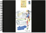 ART BOOK SCHWARZ 23x31,5CM,25BL.CREME