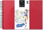 ART BOOK RUBINROT 23x31,5CM,25BL.SCHWARZ