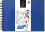 ART BOOK DUNKELBLAU 23x31,5CM,25BL.SCHWARZ