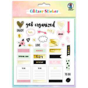 GLITZER-STICKER "BULLET JOURNAL" 130 STICKER