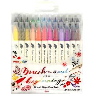 Pentel Kalligrafiest. BrushSignPenTwin Set 4711577072920