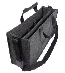 SIGEL Desk Sharing Bag L - Filz synthetisch dunkelgrau 50 x 28 x 15 cm