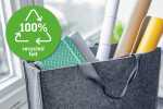 SIGEL Desk Sharing Bag L - Filz synthetisch dunkelgrau 50 x 28 x 15 cm
