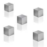 SIGEL BA728 SuperDym-Magnete - silbergrau - Würfel