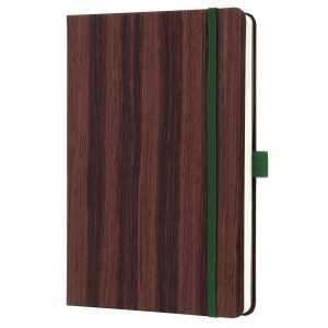Notizbuch Conceptum Holzmaserung punktkariert A5 Hardcover 194 Seiten