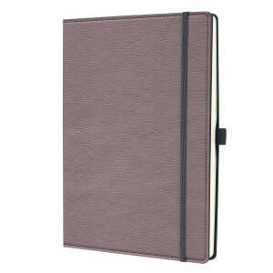 Notizbuch Conceptum - Leder-Optik - punktkariert A4 - taupe 194 Seiten