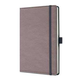 Notizbuch Conceptum - Leder-Optik - punktkariert A5 - taupe 194 Seiten