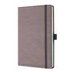Notizbuch Conceptum - Leder-Optik - punktkariert A5 - taupe 194 Seiten