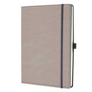 Notizbuch Conceptum - Leder-Optik - punktkariert A4 - beige 194 Seiten