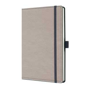 Notizbuch Conceptum - Leder-Optik - punktkariert A5 - beige 194 Seiten