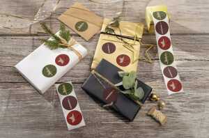 Sigel Weihnachts-Rollensticker 200St CS122