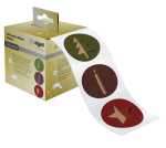 Weihnachts-Sticker 200 - 47 x 47 mm - Cut-out style - grün/rot/violett