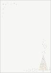 Weihnachts-Motiv-Papier - Weihnachtsbaum - weiß A4...
