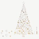 Weihnachts-Motiv-Papier - Weihnachtsbaum - weiß A4...