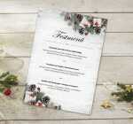 Weihnachts-Motiv-Papier Tannenzweige grün/rot/braun 90 g/m² A4 100 Bl