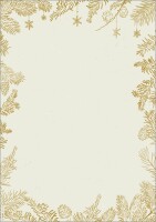 SIGEL DP422 Weihnachts-Motiv-Papier - Tannenzweige - gold...