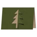 Weihnachts-Karten-Set rot/grün/violett - A6 - 10 Karten + Umschläge