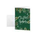 Weihnachts-Karten Tannenzw grün/beige/weiß A6...