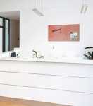 SIGEL GL289 Glas-Magnettafel Artverum - koralle - 91 x 46 x 1,50 cm