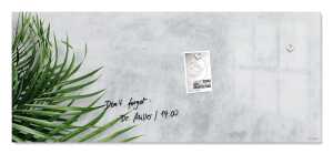 SIGEL GL298 Glas-Magnettafel Artverum - grau/grün - 130 x 55 x 1,80 cm