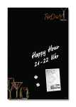 SIGEL GL396 Glas-Magnettafel Artverum schwarz/orange 40 x...