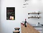 SIGEL GL396 Glas-Magnettafel Artverum schwarz/orange 40 x 60 x 1,50 cm